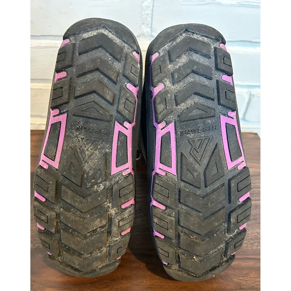 Ripzone Girls Winter Snow Boots T-MAX Insulated Size‎ 3 Waterproof Bungee Lace
